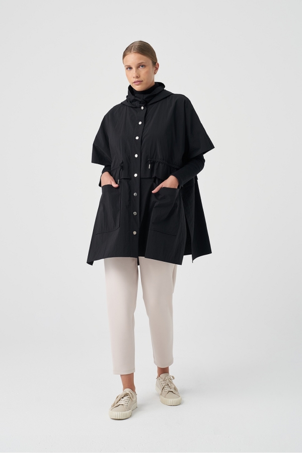 Miori - Miori Classy Yağmurluk Siyah