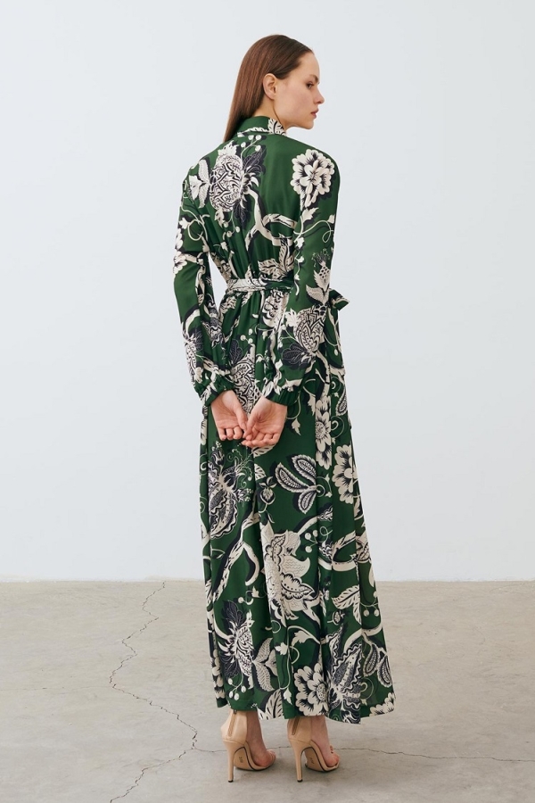 Miori Jolande Elbise Yeşil - Thumbnail