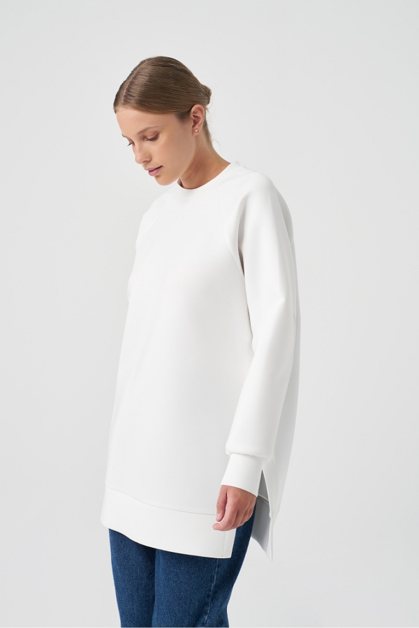Miori - Miori Sport Puf Sweat Ekru