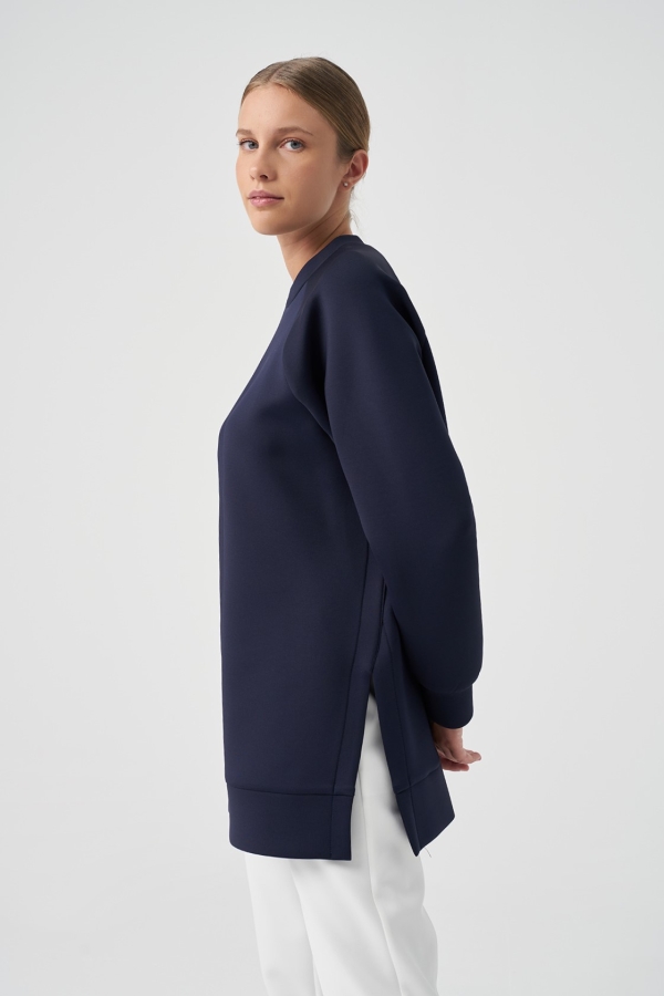 Miori - Miori Sport Puf Sweat Lacivert