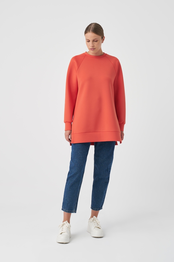 Miori Sport Puf Sweat Nar Çiçeği