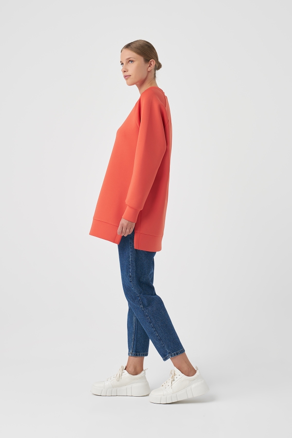 Miori Sport Puf Sweat Nar Çiçeği
