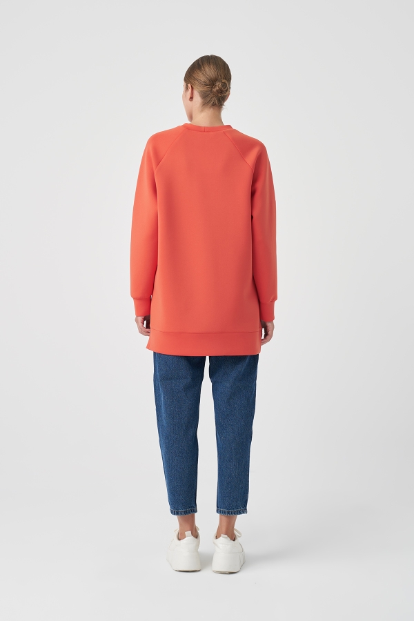 Miori Sport Puf Sweat Nar Çiçeği
