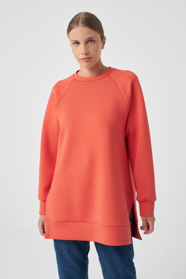 Miori - Miori Sport Puf Sweat Nar Çiçeği