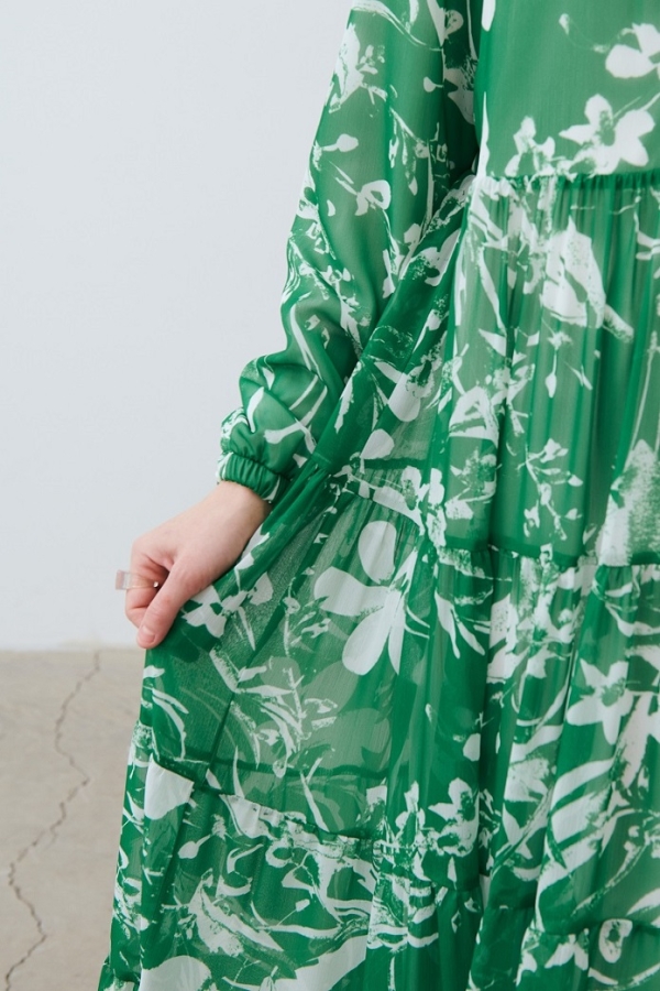 Miori - Miori Vanessa Elbise Yeşil
